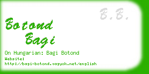 botond bagi business card